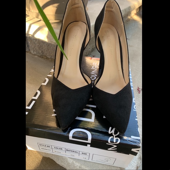 Wild Diva Shoes - Black heels